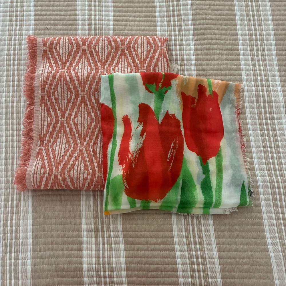 Like new BROOKS BROTHERS and MADEWELL scarves
